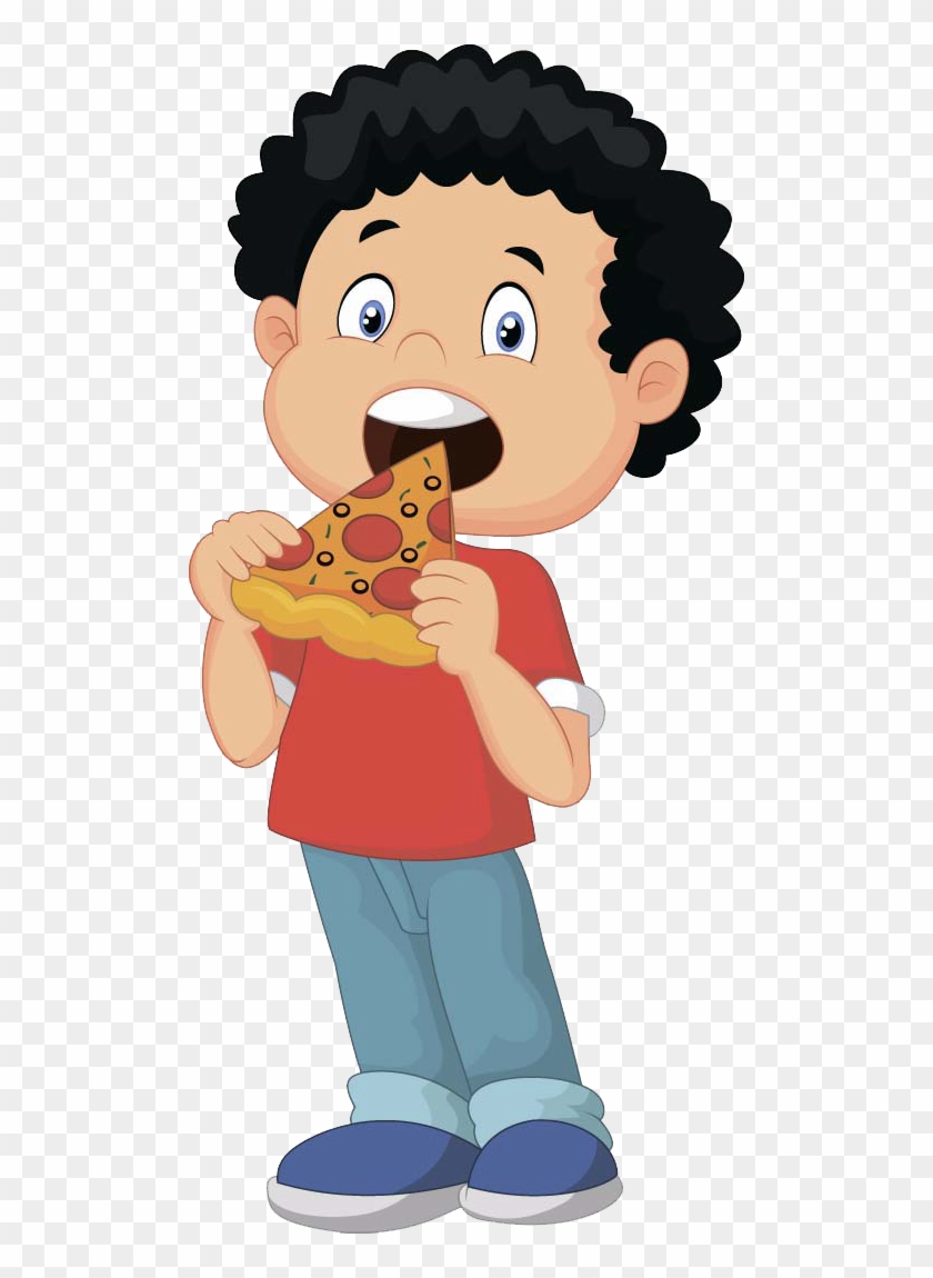 Pizza Delivery Eating Clip Art - Pizza Delivery Eating Clip Art #173044