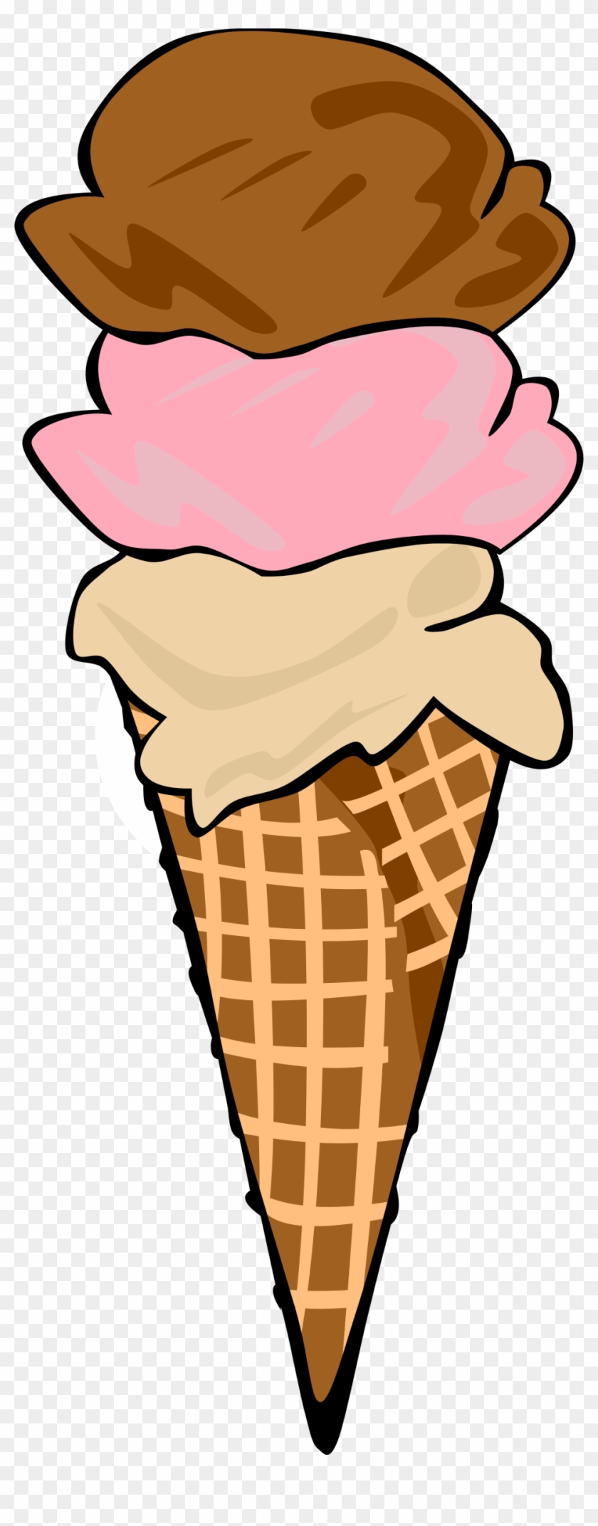 Ice Cream Cone Vanilla - Ice Cream Cone Clip Art #173109
