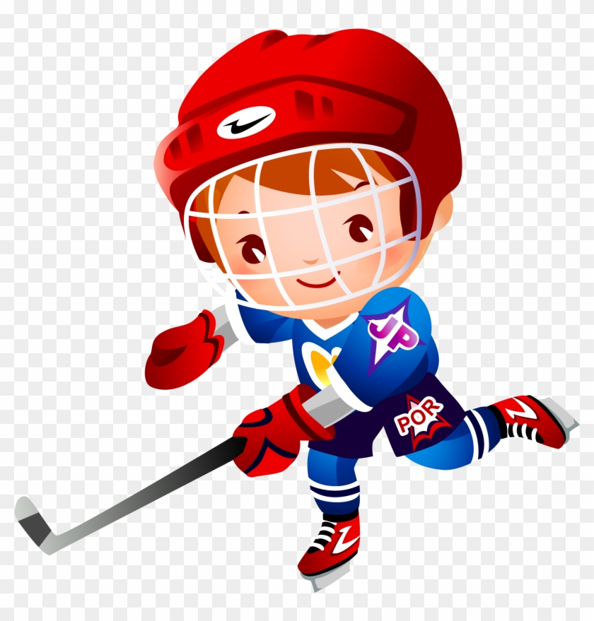 Ice Hockey Stick Cartoon Clip Art - Cartoon Girl Playing Hockey #173152