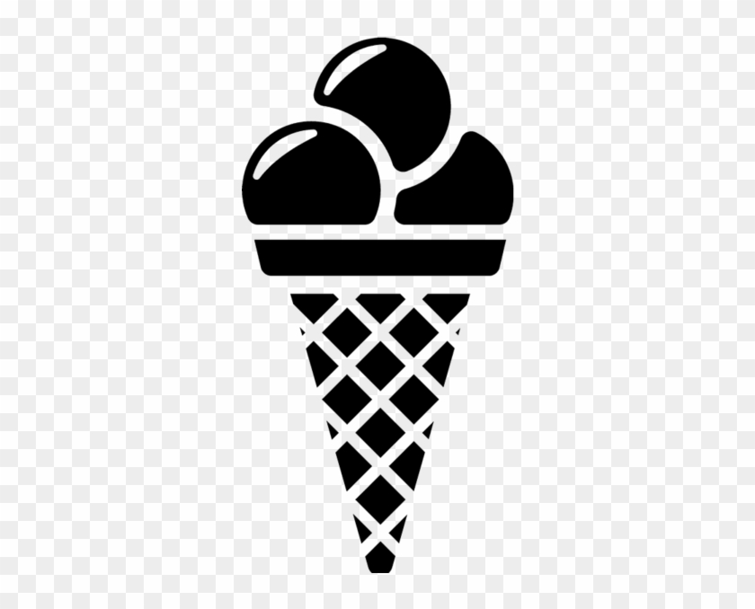 Ice Cream Cone Rubber Stamp - Ice Cream Vector #173219