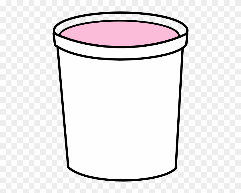 Pink Yogurt Container Clip Art - Clip Art #173254