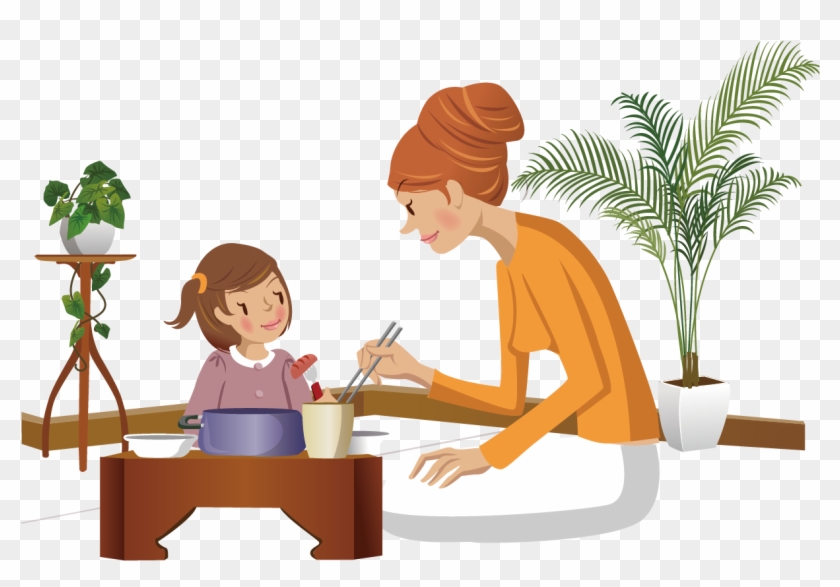 Child Eating Illustration - Child Eating Illustration #173293