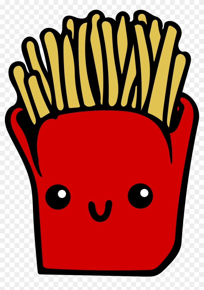 Medium Image - Cute Cartoon French Fries - Free Transparent PNG Clipart