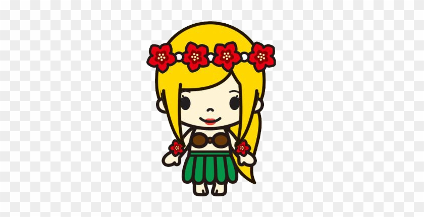 Free Png Clipart-kawaii Hula Girl Designed By Thewalkingmombie - Clip Art #173272