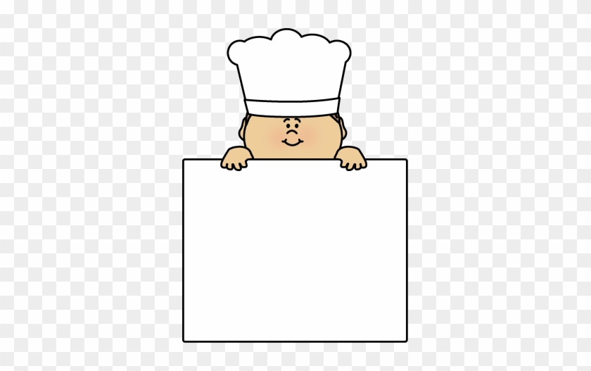 Blank Sign Chef Clip Art - Clip Art #173306