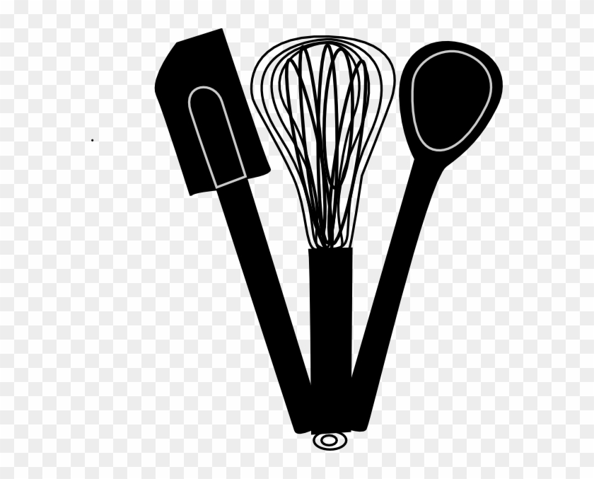 Bake Clip Art At Clker - Kitchen Utensils Clipart Png #173314