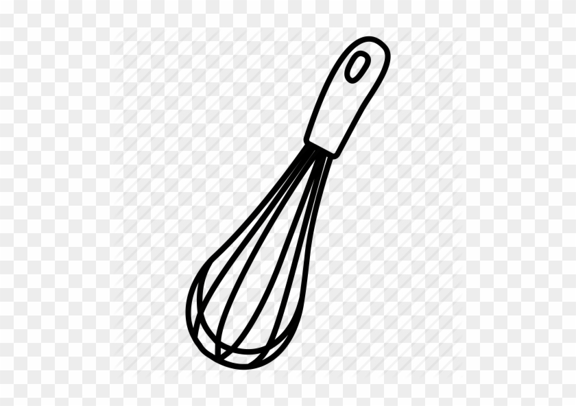 Balloon, Egg, French, Kitchen, Utensil, Whisk Icon - Outline Of A Whisk #173321