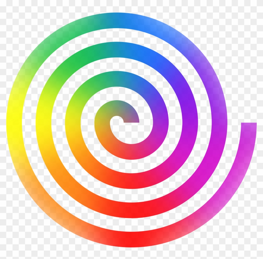 Clipart - Rainbow Spiral Clipart #173351