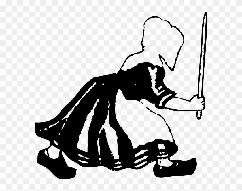 Free Vector Old Dutch Woman Clip Art - Old Dutch Woman #173355