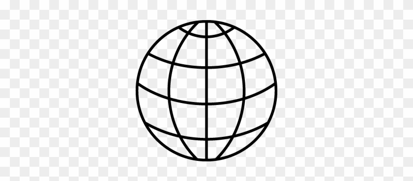 Black And White Globe Png Images Pictures - Fork Clip Art Black And White #173404