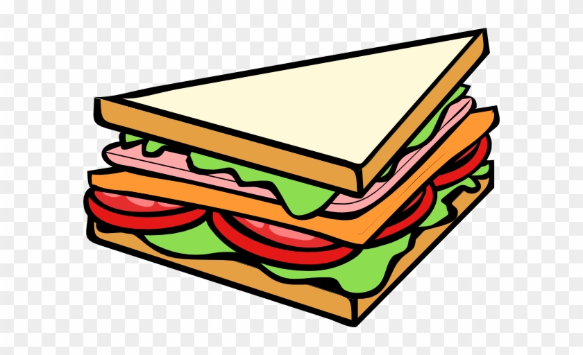 Sandwich Half 3 Clip Art At Clker - Sandwich Clipart #173420