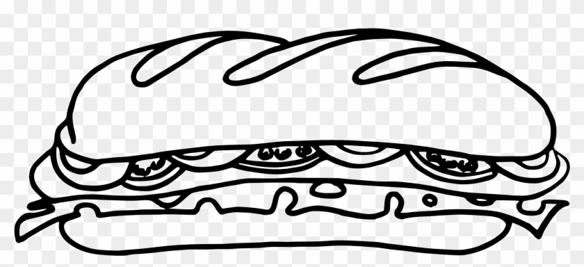 Clipart Info - Sandwich Clipart Black And White #173471