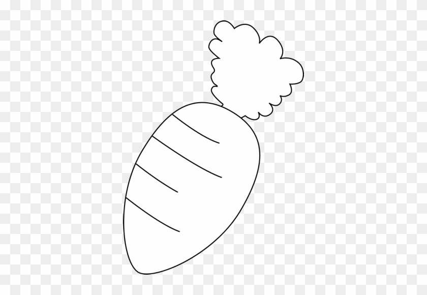 Black And White Black And White Carrot - Carrot White Clipart #173474