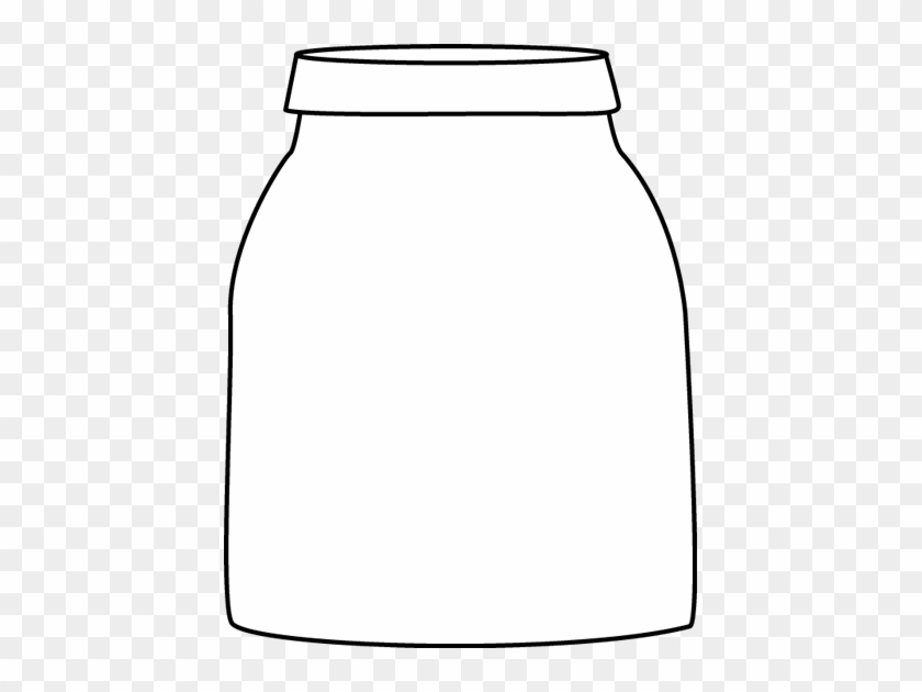 Black And White Black And White Jar - Jar Clipart Black And White #173477