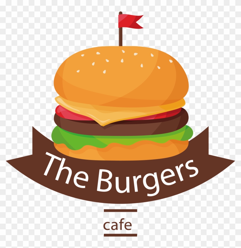 Hamburger Cheeseburger Fast Food Logo Clip Art - Logo Hamburger #173515