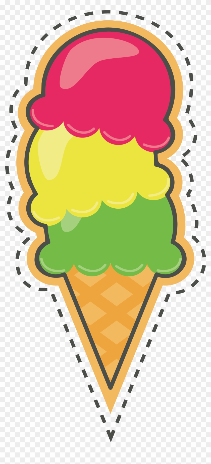 Ice Cream Sticker - Ice Cream Sticker Png #173552