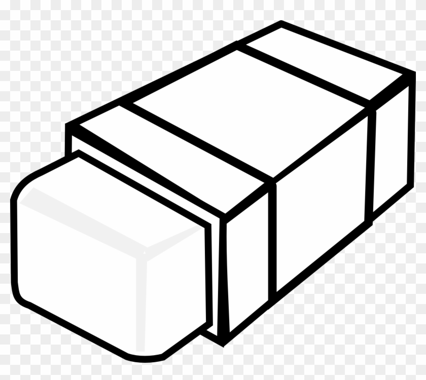 Eraser - Clip - Art - Rubber Black And White - Free Transparent PNG Clipart  Images Download