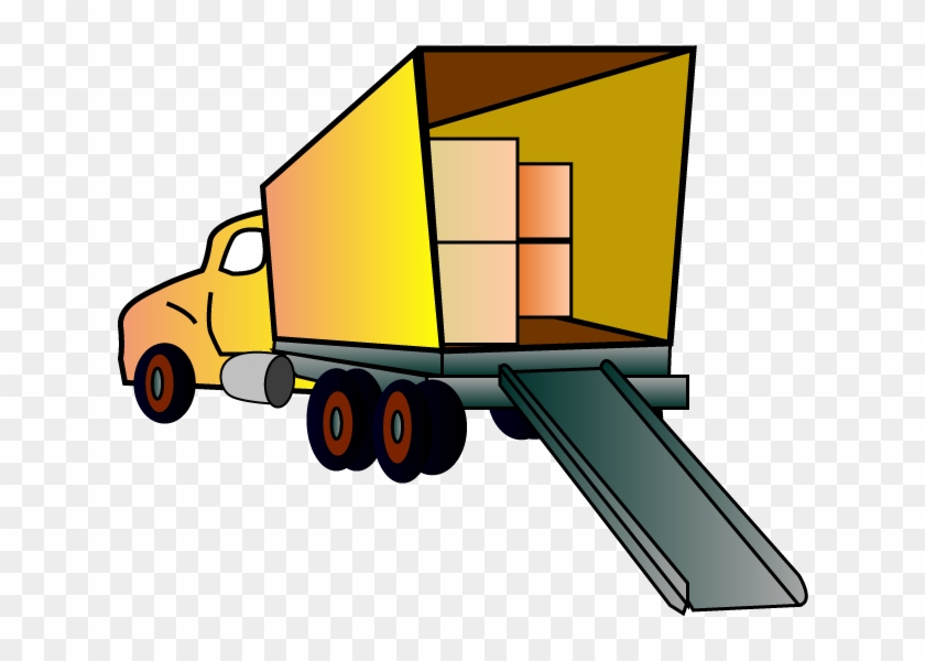Icons And Graphics - Moving Truck Cartoon Png #173662