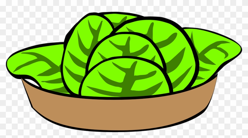 Salad Clipart Lettuce - Cartoon Salad Bowl #173703