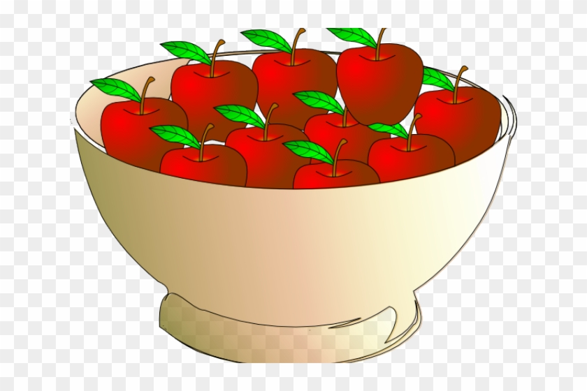 Bowl 10 Apple Clip Art At Clker - Bowl Of Apples Cartoon #173721