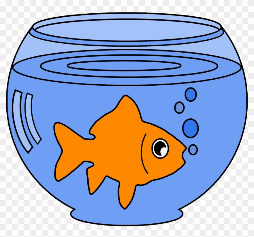 Goldfish Bowl Care - Goldfish In A Bowl Clipart #173730