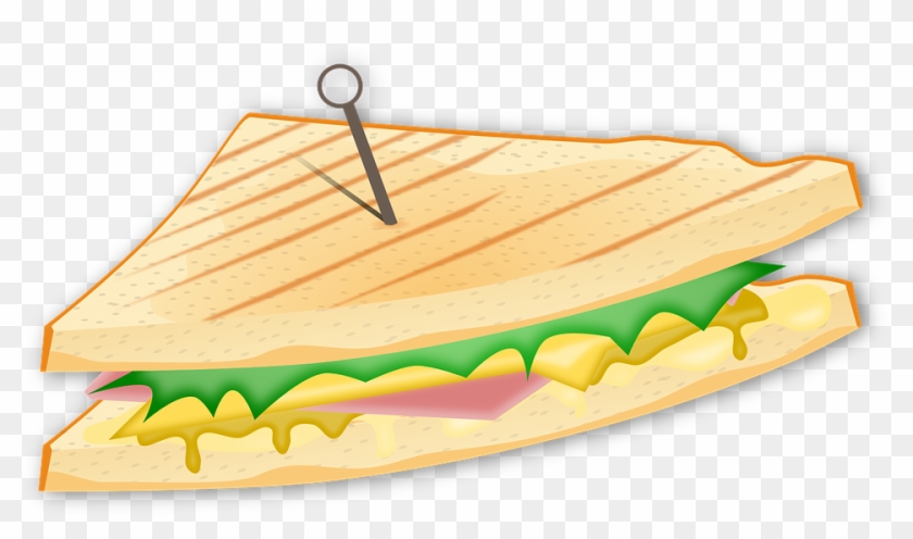 Sandwich Bread Cheese Food Ham Fast Food S - Ham And Cheese Sandwich Clipart #173813