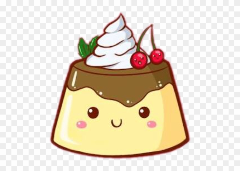 Pudding Cute Cutepudding Food Cutefood Cherrys Cherry - Cute Pudding #173849