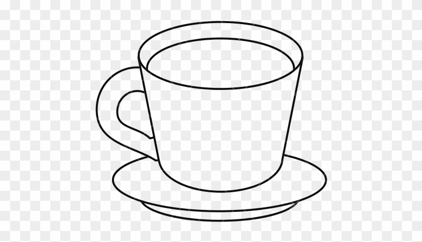 Cup Saucer Spoon Line Drawing Stock Illustrations – 158 Cup Saucer Spoon  Line Drawing Stock Illustrations, Vectors & Clipart - Dreamstime