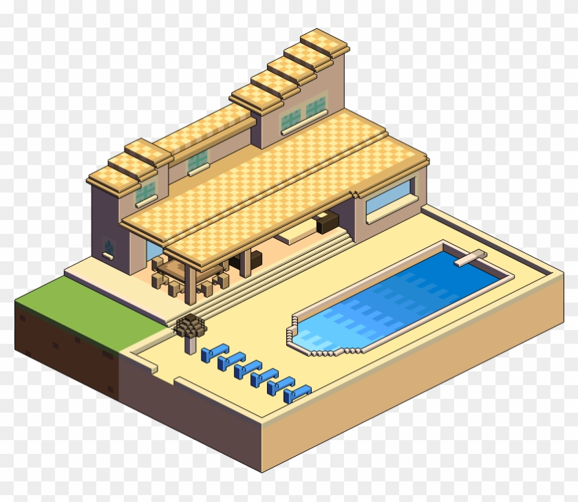 Isometric Pixel Villa By Pixelcod - Pixel Art #951811