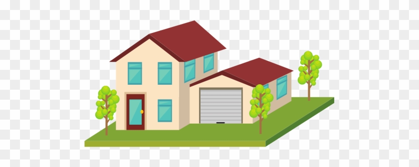 Cute House Icon - Vector Graphics #951916