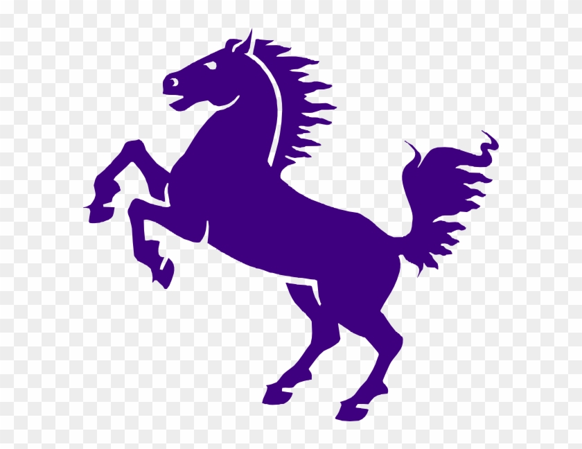 Purple Mustang Clip Art - Purple Horse Clipart #951942