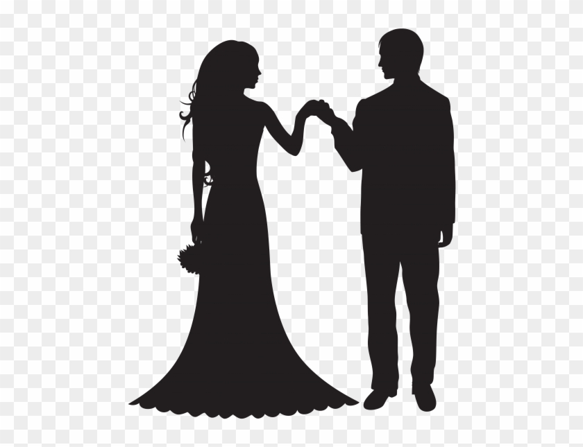Free Png Bride And Groom Png Images Transparent - Wedding Cake Topper Silhouette Groom And Bride, Acrylic #951947