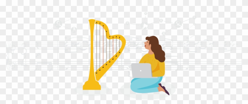 To Connect Harpists Worldwide, Lifting Each Other Up - Illustration #952079
