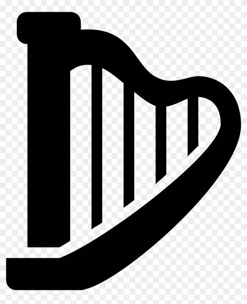 A Harp Icon Has Many Parts Connected Together, On One - Harp Icon #952119