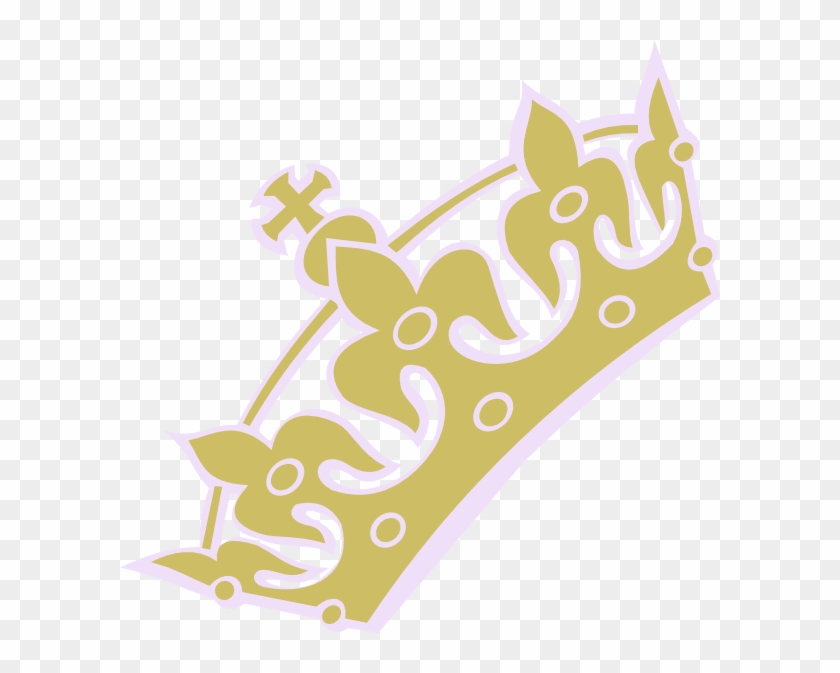 Gold White Tiara Princess Clip Art At Clker Com Vector - Gold Princess Crown Clipart #952283