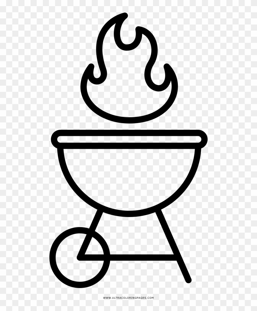 Grill Coloring Page - Outline Of A Toilet #952363