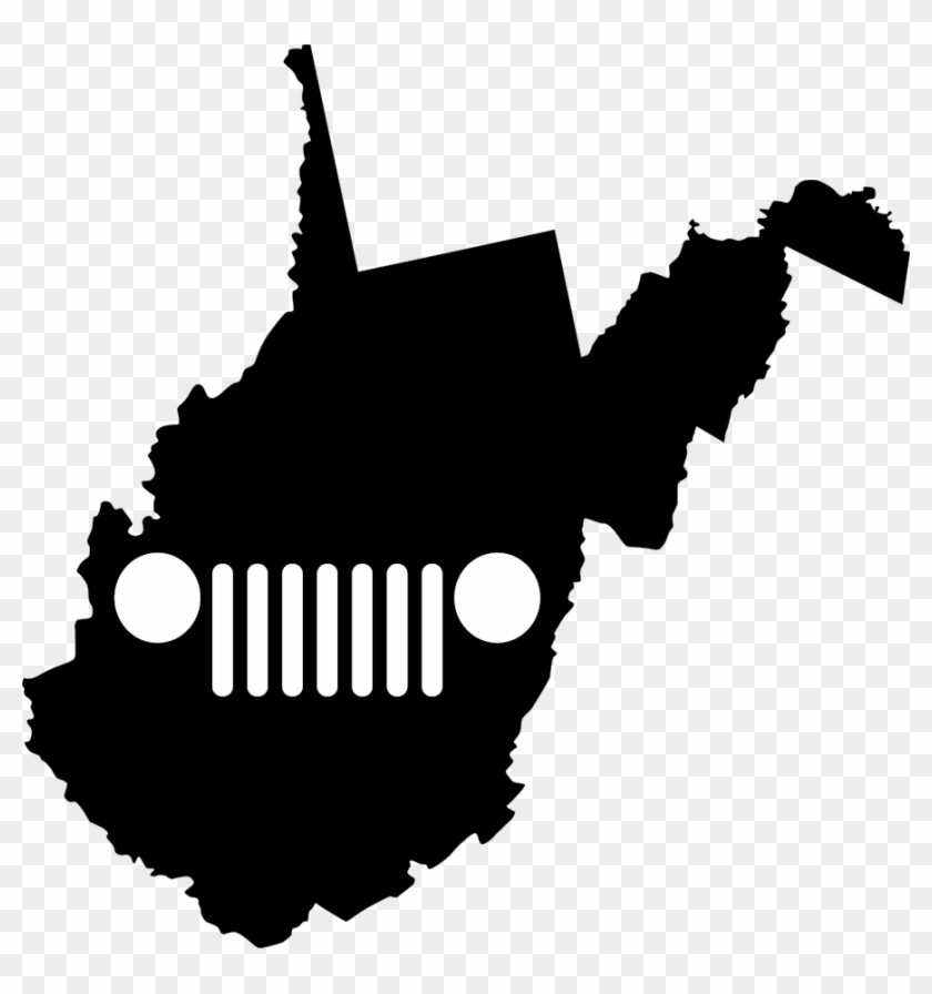 West Virginia Grille Decal - Radon Map West Virginia #952369