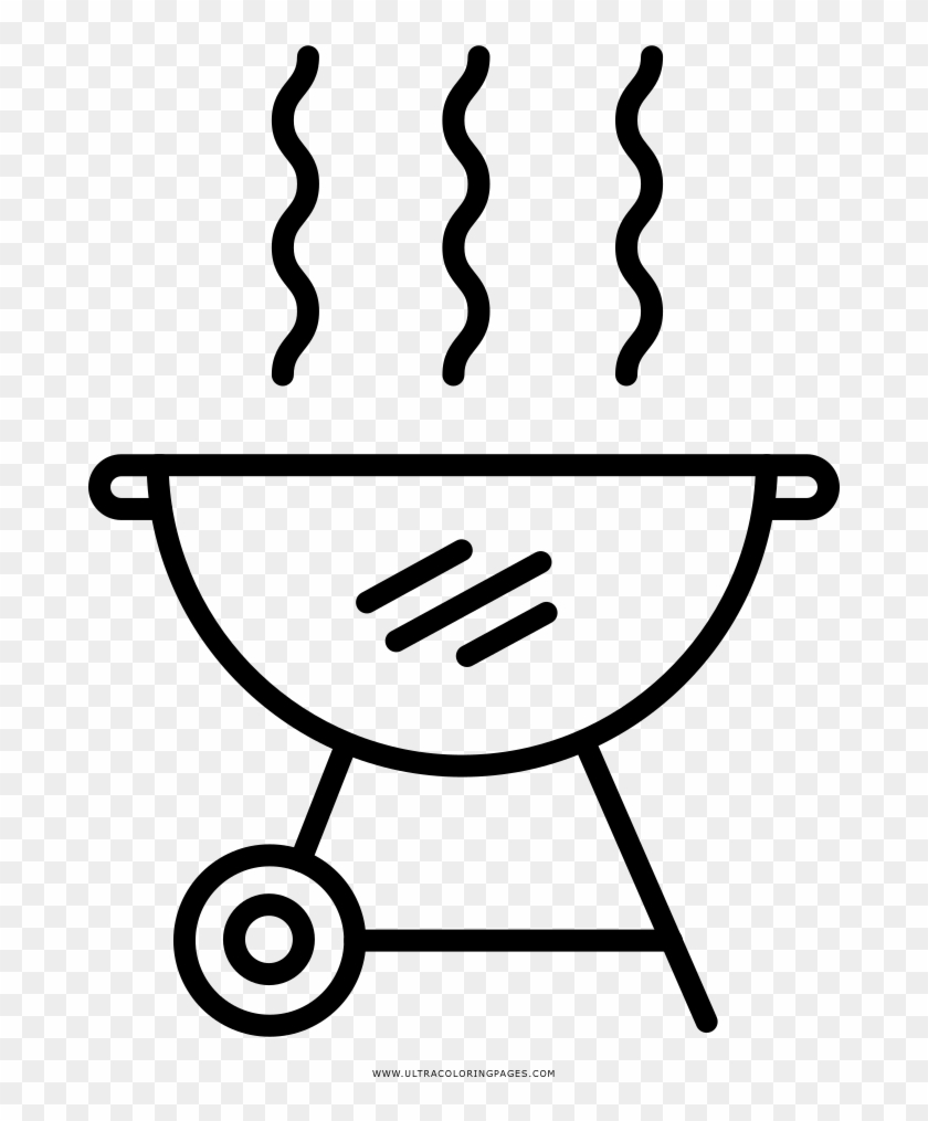Grill Coloring Page - Grill Coloring Page #952384