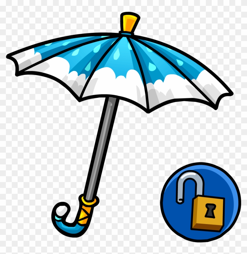Cloudy Umbrella - Club Penguin Umbrella #952587
