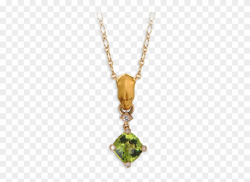 Yellow Gold 18kt, Diamonds And Peridot - Locket #952708