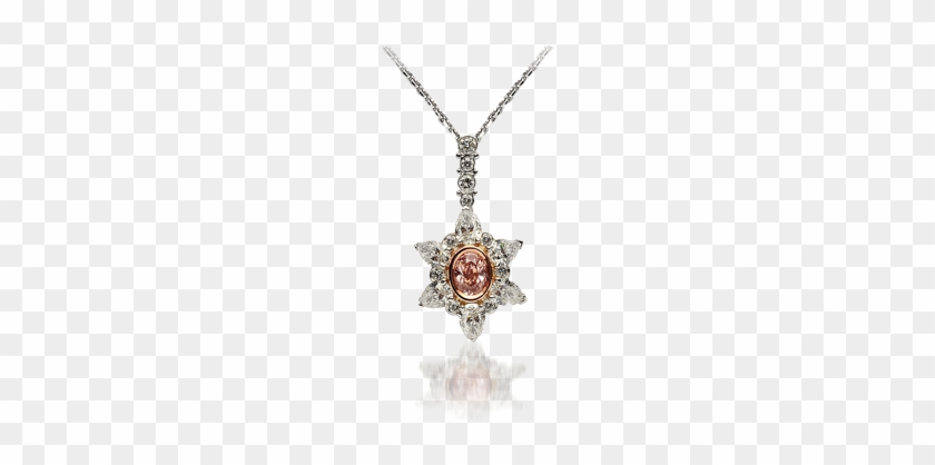 Oval Cut Diamond Necklace - Fantasy #952732