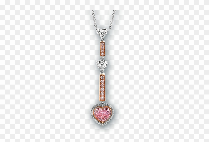 Three Heart Diamond Necklace - Pendant #952801