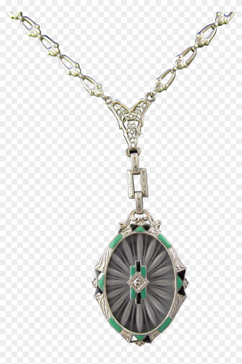 Camphor Glass Filigree Necklace - $398.00 : Donegal Jewelers - Antique,  Contemporary, Estate and Custom Jewelry