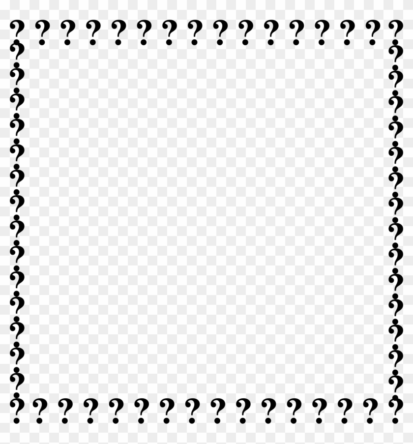 Question Mark Clipart Mark Page Border - Question Mark Page Border #952844