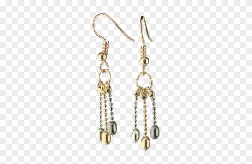 More Info Buy Multi Metal Bead Chain Earrings Now - Metal #952861