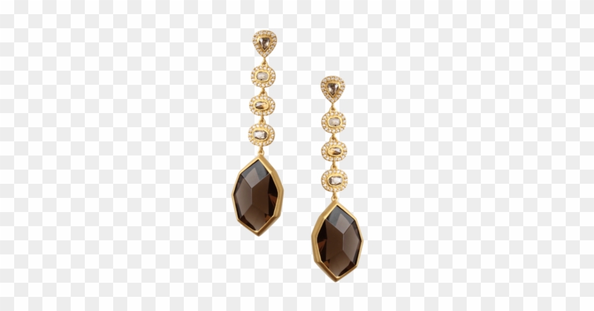 Affinity Smokey Quartz And Diamond Earrings - Smoky Quartz #952893