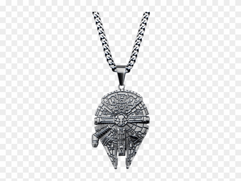 Millennium Falcon Pendant With Chain - Star Wars Millennium Falcon Pendant Necklace #952917