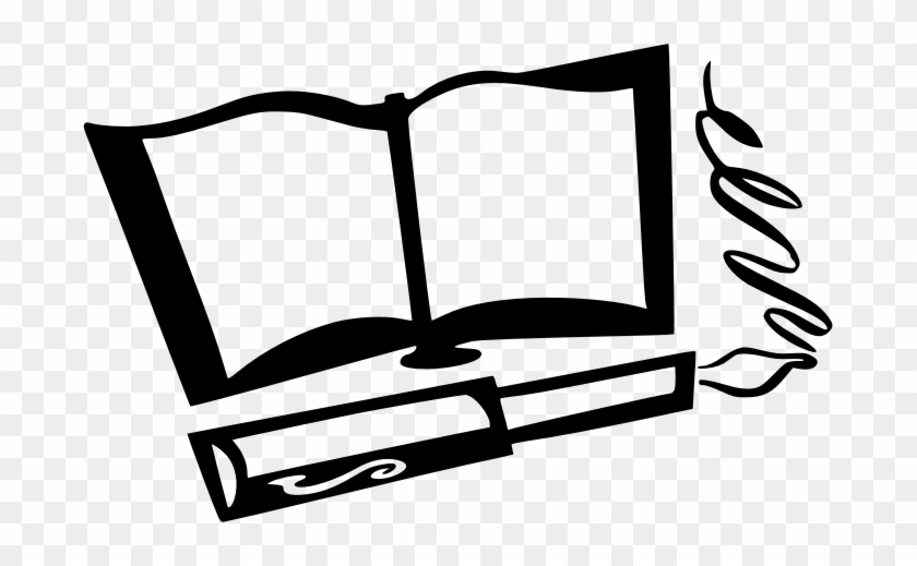 Pen Book Quill Clip Art - Book And Pen #952934