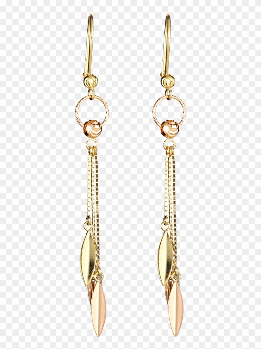Alfa Img Showing 14kt Gold Dangling Earrings - Earring #952967