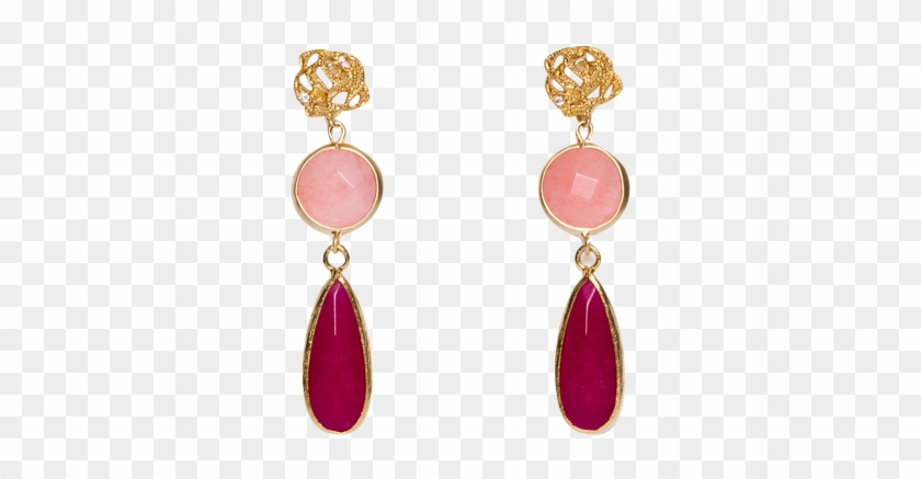 Rose Teardrop Earrings - Earring #952982